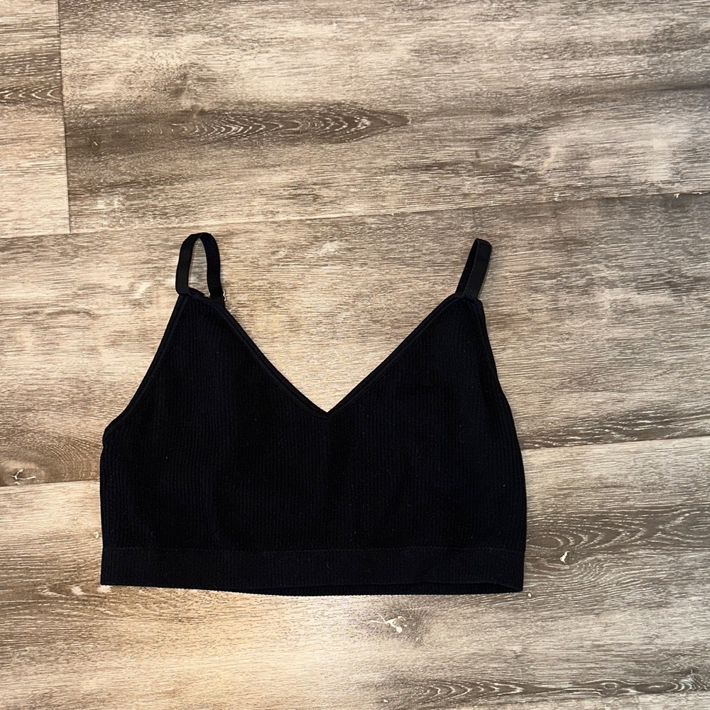 Spiritual Gangster Seamless Black Women's  Bralette